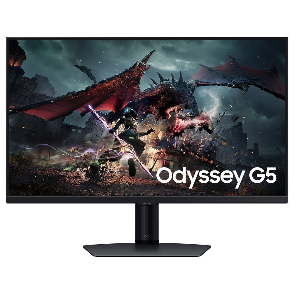 Монитор 27" SAMSUNG S27DG502EI Odyssey G5 G50D QHD  IPS, 2560x1440, 180Hz, 1ms, 350сd/m, 1000:1, HDR10 | HDMI(2.0), DP(1.2) | HAS, Pivot, Swivel, ExPSU, Vesa 100, Black