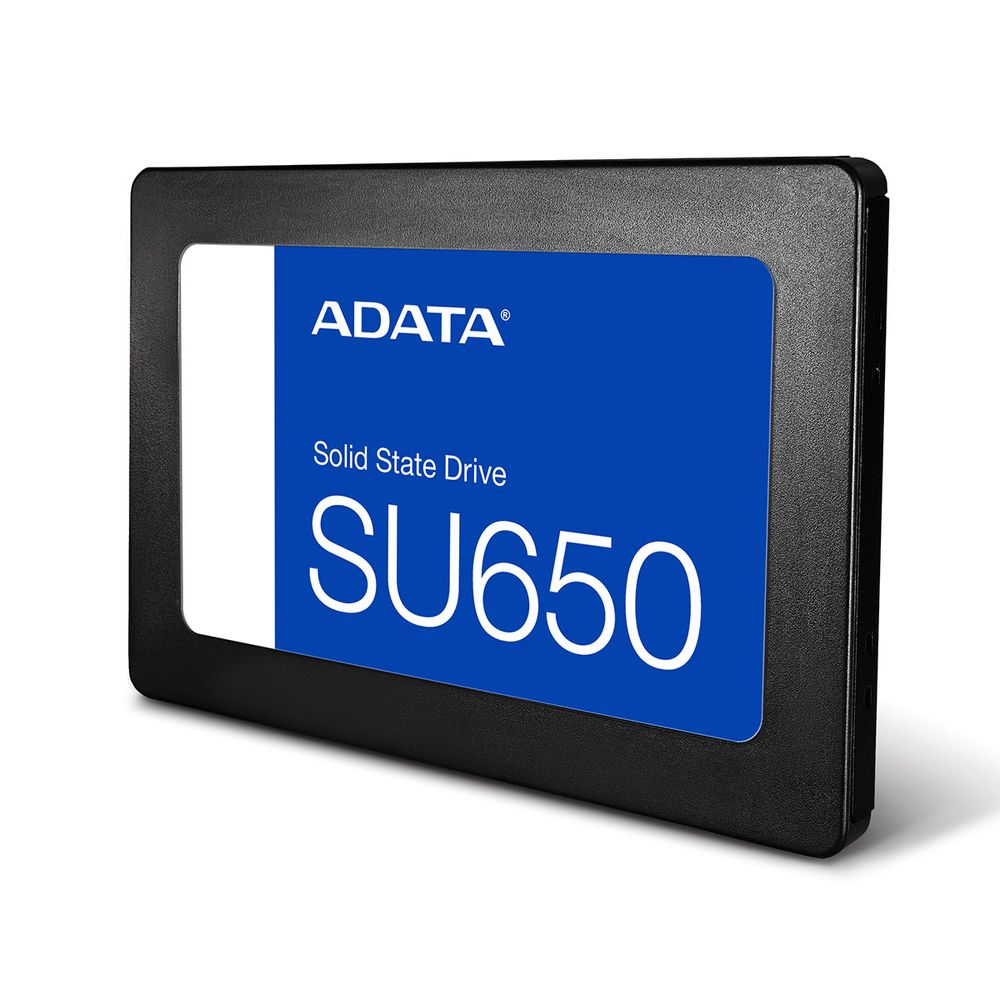 Твердотельный накопитель SSD ADATA SU650 ASU650SS-960GT-R 960GB 2.5" Client SATA 6Gb/s, 520/450, IOPS 40/75K, MTBF 2M, 3D NAND, DRAM less, 560TBW, 0,53DWPD, RTL (461186)