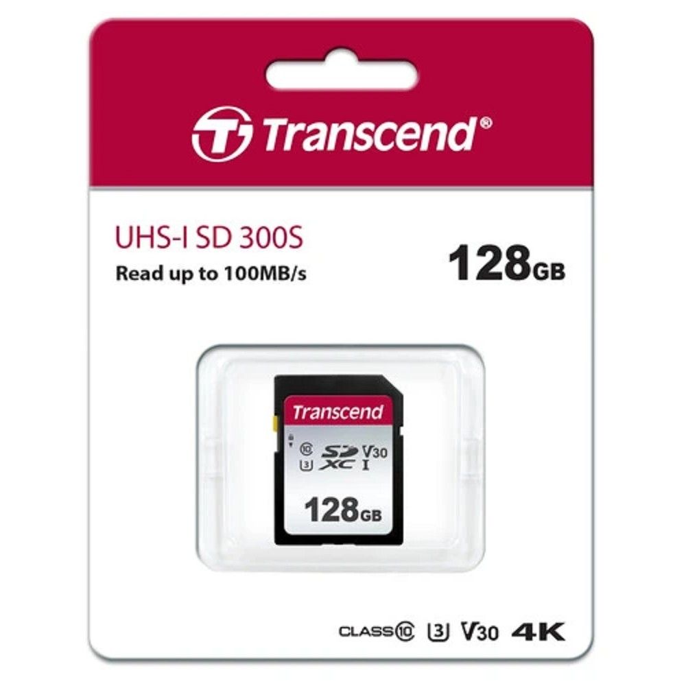 Флеш карта SDXC 128GB Transcend TS128GSDC300S w/o adapter