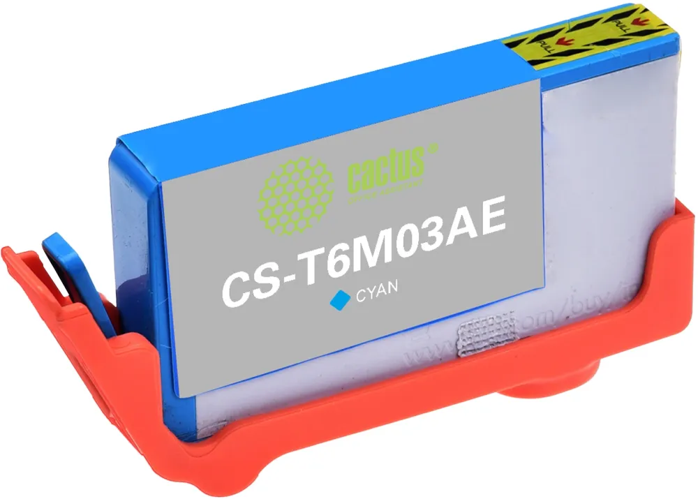 Картридж струйный Cactus CS-T6M03AE №903XL голубой (14.2мл) для HP OJP 6950/6960/6970 с чипом