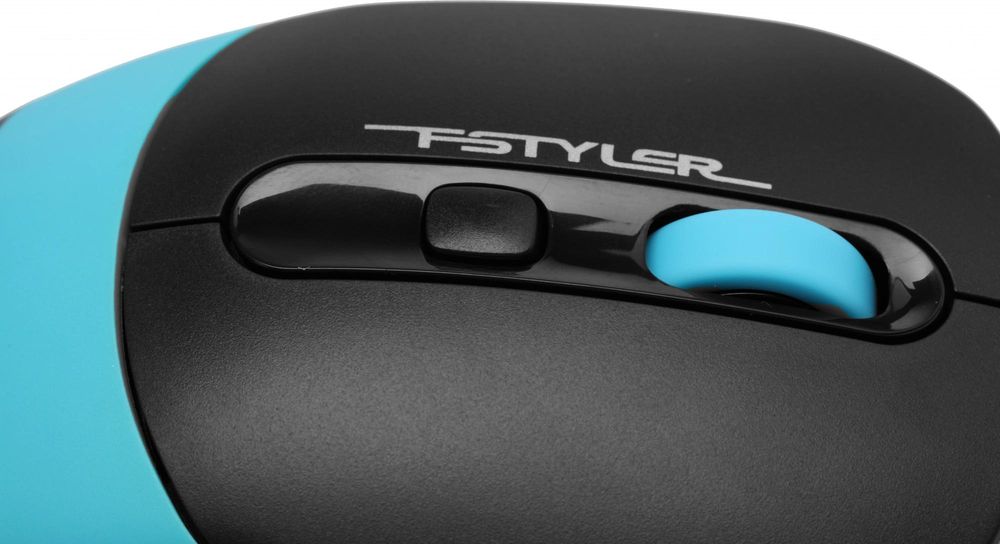 Мышь A4Tech Fstyler FM10 черный/синий оптическая 1600dpi USB 4but (FM10 BLUE)