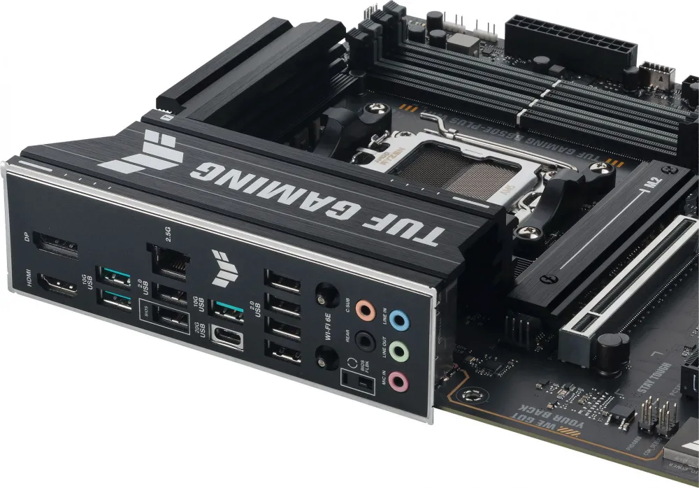 Материнская плата Asus TUF GAMING B650E-PLUS WIFI SocketAM5 AMD B650 4xDDR5 ATX AC`97 8ch(7.1) 2.5Gg RAID+HDMI+DP
