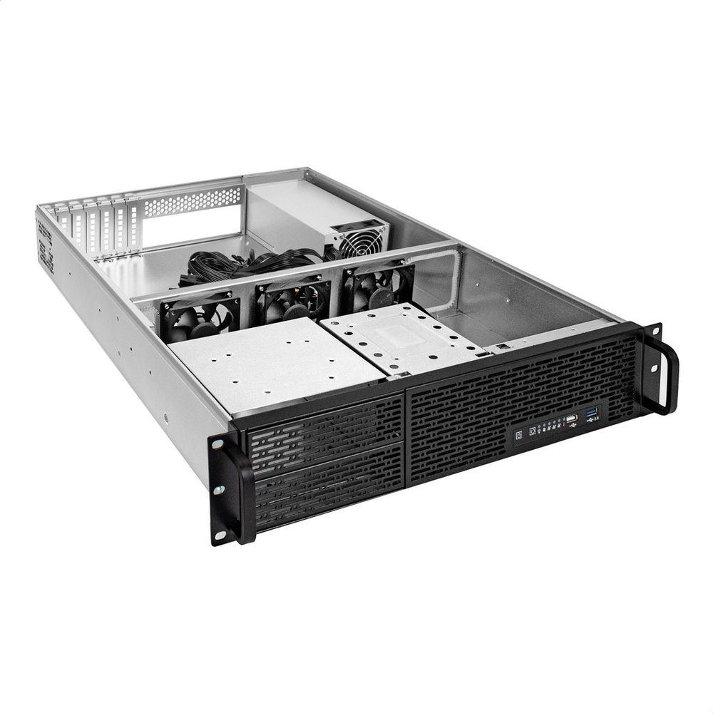 Exegate EX298577RUS Серверный корпус ExeGate Pro 2U650-06/2U2098L <RM 19", высота 2U, глубина 650, БП 2U-500ADS, USB+USB3.0>