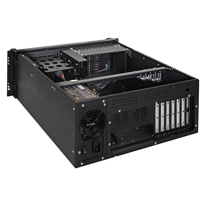 Exegate EX293563RUS Серверный корпус ExeGate Pro 4U450-26/4U4020S <RM 19", высота 4U, глубина 450, БП 1200ADS, USB>