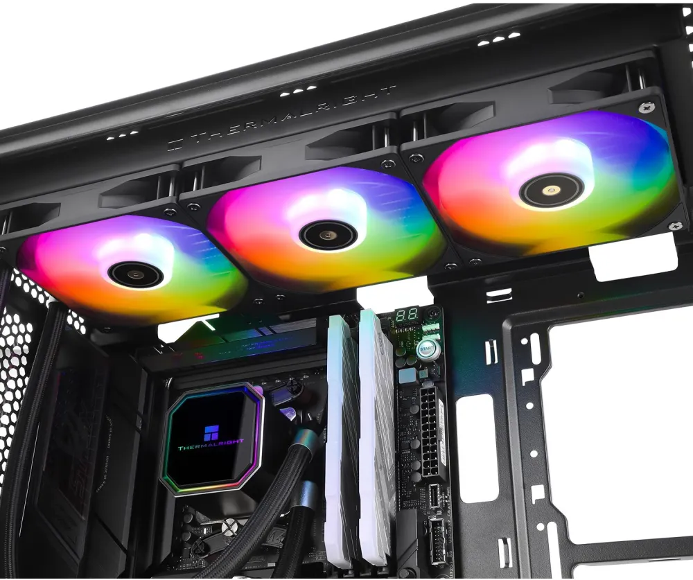 Система водяного охлаждения Thermalright Frozen Prism 360 ARGB Soc-AM5/AM4/1151/1200/2066/1700 черный 4-pin 27dB Al Ret (F-PRISM-360-BL-ARGB)