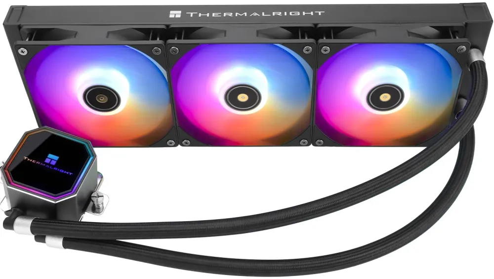 Система водяного охлаждения Thermalright Frozen Prism 360 ARGB Soc-AM5/AM4/1151/1200/2066/1700 черный 4-pin 27dB Al Ret (F-PRISM-360-BL-ARGB)