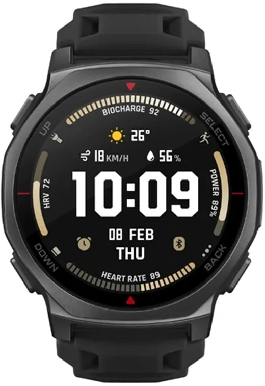 Смарт-часы Amazfit T-rex 3 Pro A2549 1.32" AMOLED корп.черный рем.черный (6972596109648)