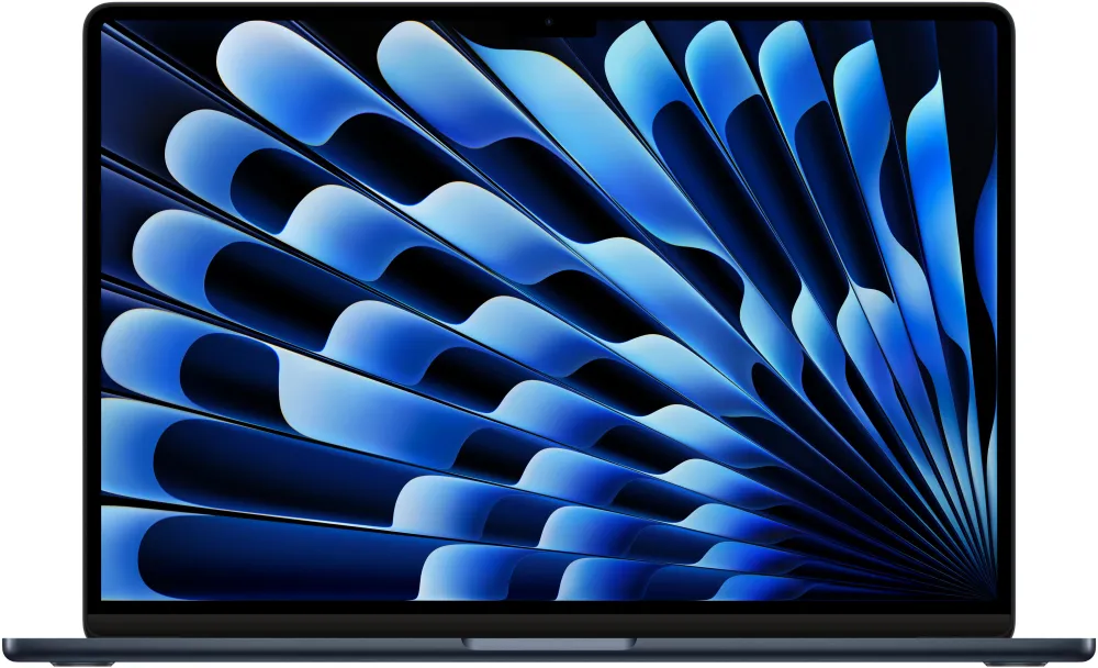 Ноутбук Apple MacBook Air A3241 M4 10 core 16Gb SSD256Gb/10 core GPU 15.3" Liquid Retina (2880x1864) macOS midnight WiFi BT Cam (MW1L3LL/A)