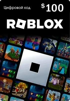 Карта оплаты пополнение игровой валюты Roblox 100 USD USA