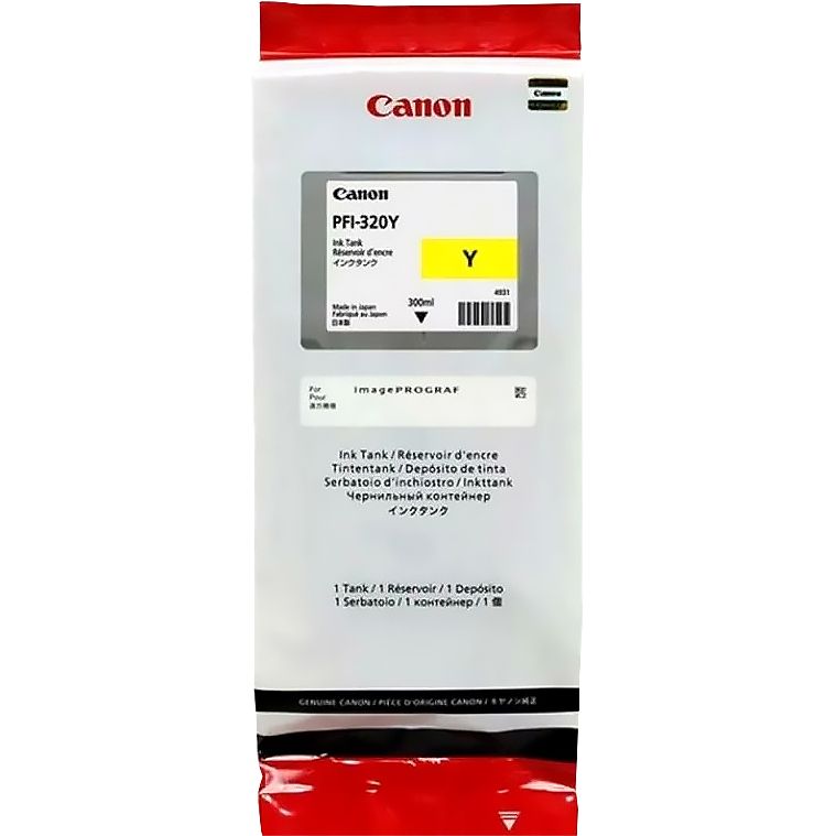 Картридж струйный Canon PFI-320Y 2893C001 желтый (300мл) для Canon imagePROGRAF TM-200/205/300/350/355