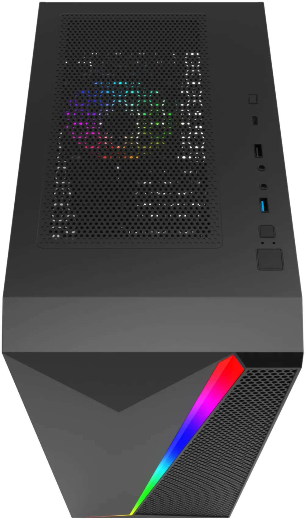 Корпус Bloody BD-CC106F черный без БП ATX 4x120mm 1xUSB2.0 1xUSB3.0 audio bott PSU