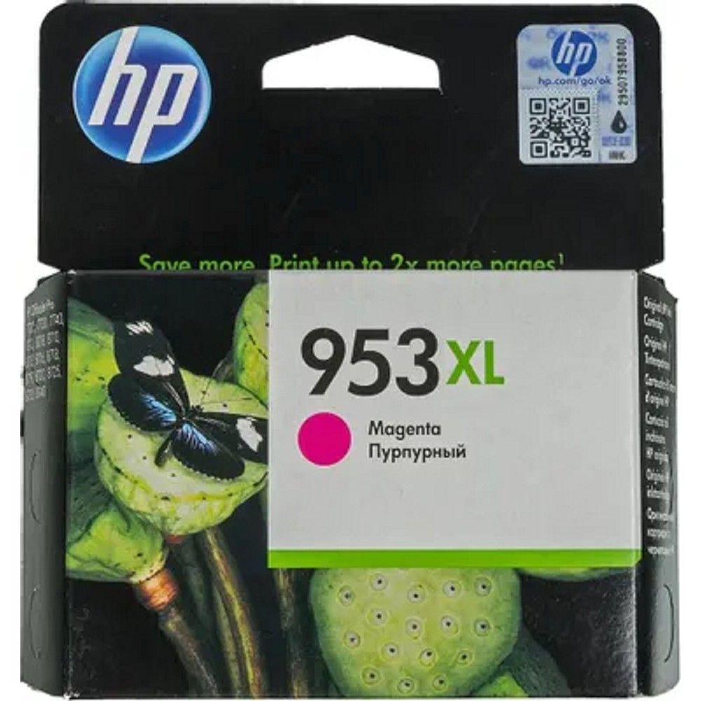 Картридж струйный HP 953XL F6U17AE пурпурный (1450стр.) для HP OJP 8710/8715/8720/8730/8210/8725