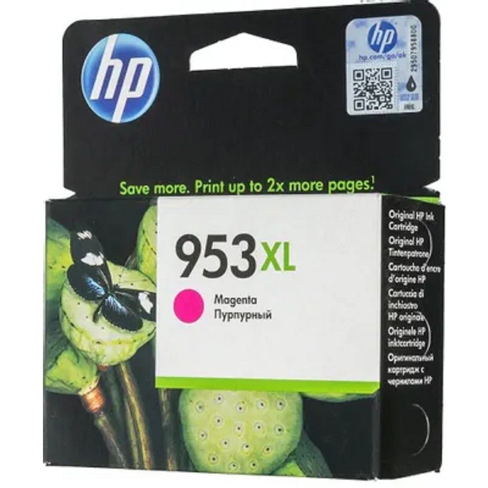 Картридж струйный HP 953XL F6U17AE пурпурный (1450стр.) для HP OJP 8710/8715/8720/8730/8210/8725
