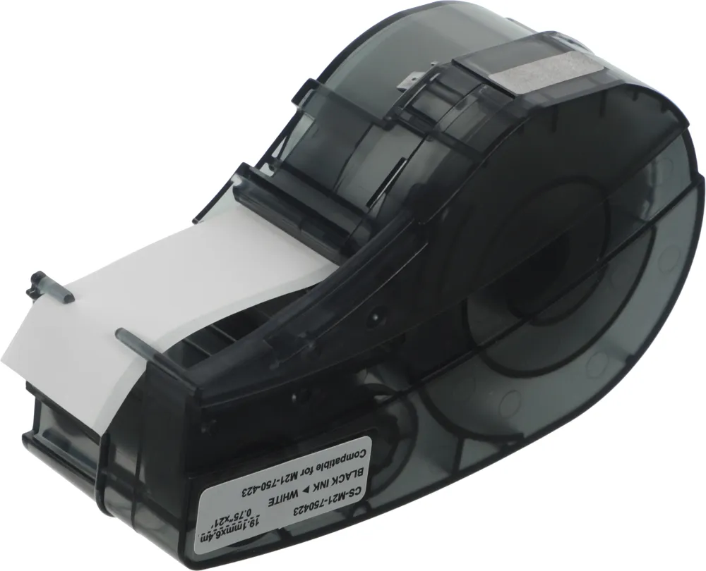 Картридж ленточный Cactus CS-M21-750423 черный на белом 19.1x6.4 для Brady BMP21-PLUS, BMP21-LAB