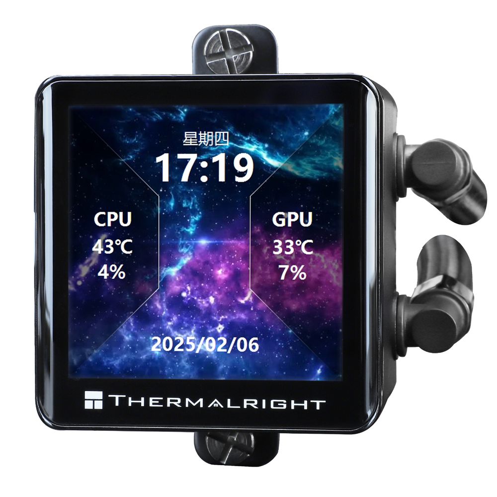 Система жидкостного охлаждения/ Water Cooling System Thermalright Frozen Vision 360 V2 (360mm, LED, Black, ARGB/ Fans: 3x120mm, 69CFM, 27dBA, 2150RPM/ Pump height 60mm, 23dBA, 3000RPM, Rad thickness 27mm/ S: 1700, 1200, 1851, 115X, 2011, 2066, AM5, AM4)