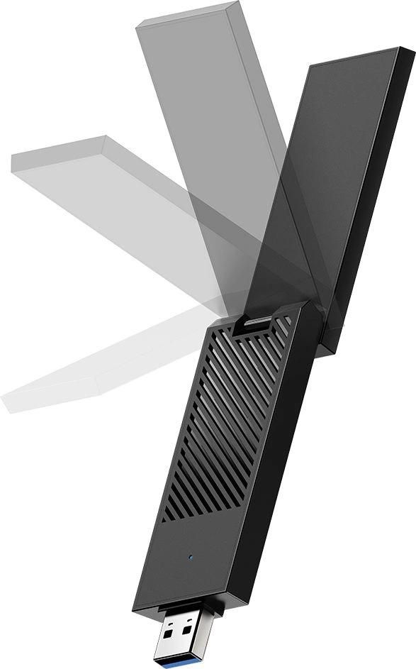 Адаптер беспроводной связи (Wi-Fi) CUDY BE6500 Tir-Band 7 USB 3 0 Adapter Tri-Band 7 USB 3.0 Adapter, 802.11be/ax/ac/a/b/g/n, 2880Mbps at 6GHz, 2880Mbps at 5Ghz, 688Mbps at 2.4GHz, USB 3.0