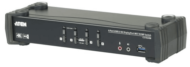 КВМ переключатель ATEN 4P USB 3 4K DisplayPort MST KVMP Switch