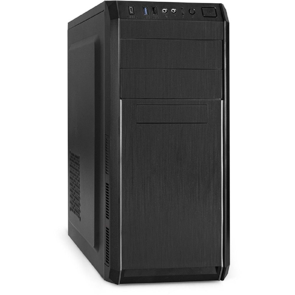 Exegate EX299365RUS Корпус Miditower ExeGate XP-334UC-UNS350 (ATX, БП UNS350 с вент. 12см, 1*USB+1*USB3.0+1*TypeC, аудио, черный)