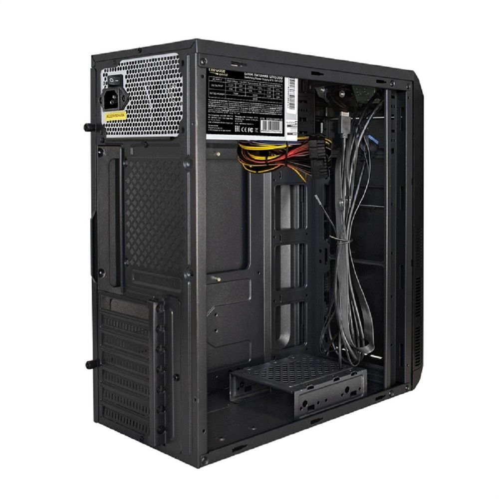 Exegate EX299365RUS Корпус Miditower ExeGate XP-334UC-UNS350 (ATX, БП UNS350 с вент. 12см, 1*USB+1*USB3.0+1*TypeC, аудио, черный)
