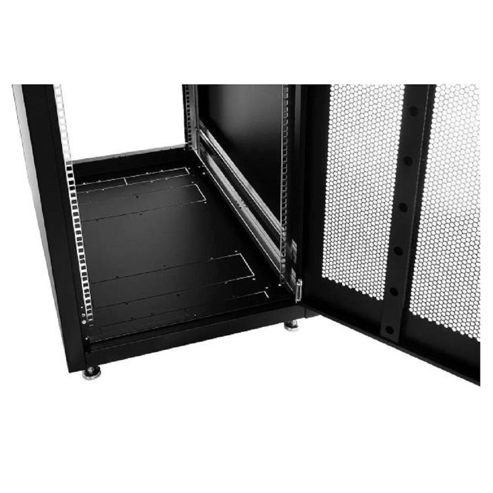 ЦМО Шкаф телекоммуникационный напольный ЭКОНОМ 42U (600 x 600) дверь перфорированная 2 шт., цвет черный (ШТК-Э-42.6.6-44АА-9005)