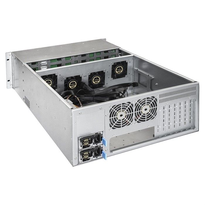 Exegate EX292424RUS Серверная платформа ExeGate Pro 4U660-HS24 <RM 19", высота 4U, глубина 660, Redundant БП 2x550W, 24xHotSwap, USB>