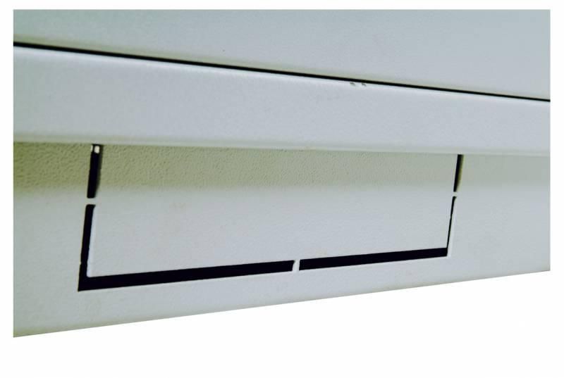 Шкаф коммутационный ЦМО (ШТК-М-18.6.6-3ААА) напольный 18U 600x600мм пер.дв.металл задн.дв.стал.лист 2 бок.пан. направл.под закл.гайки 270кг серый 455мм 48.6кг 180град. 960мм