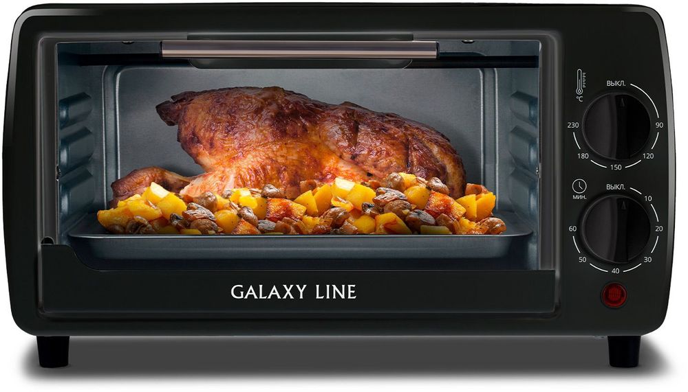 Мини-печь Galaxy Line GL 2625 8л. 1000Вт черный