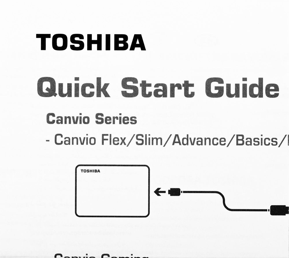 Жесткий диск внешний Toshiba CANVIO BASICS 4TB, 2.5", black (HDTB540EK3CA)