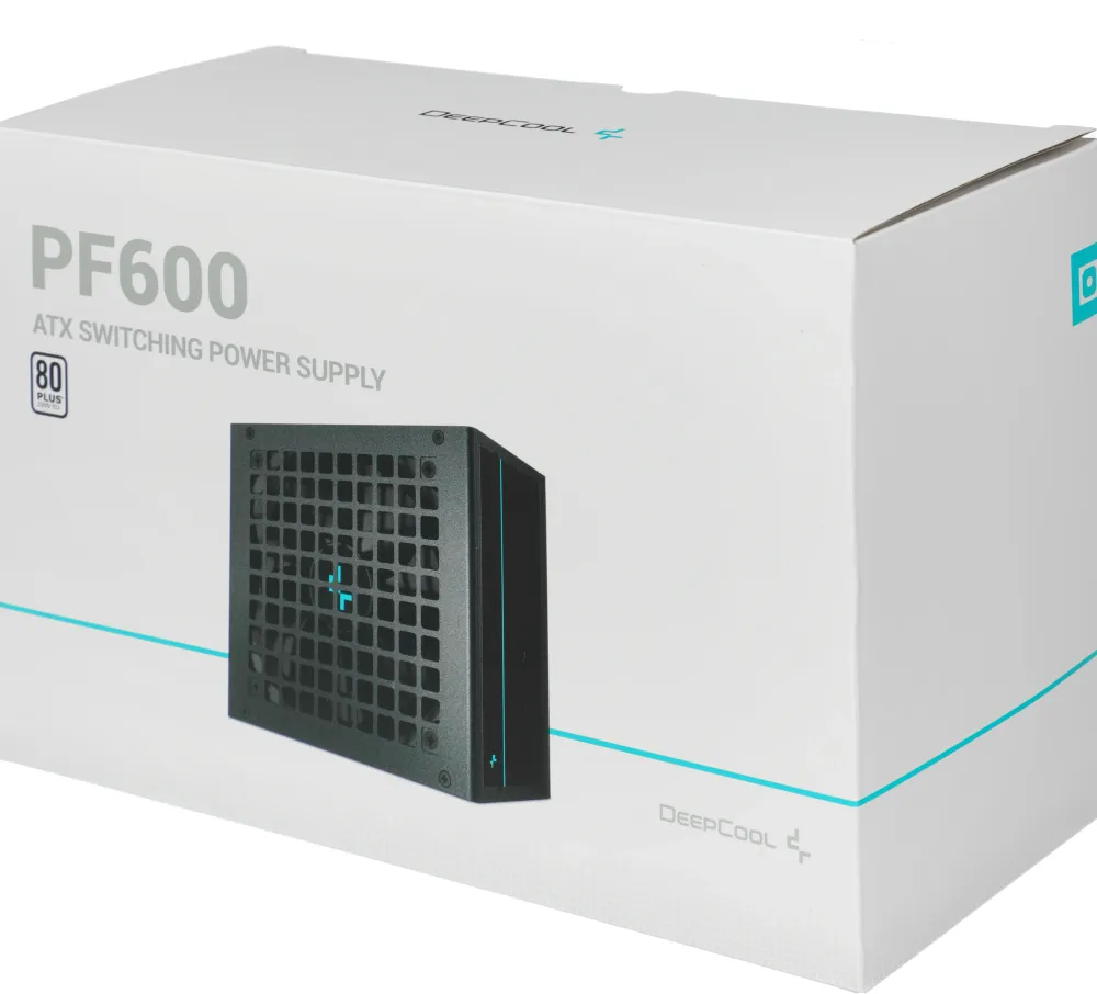 Блок питания Deepcool ATX 600W PF600 80+ white (20+4pin) APFC 120mm fan 6xSATA RTL