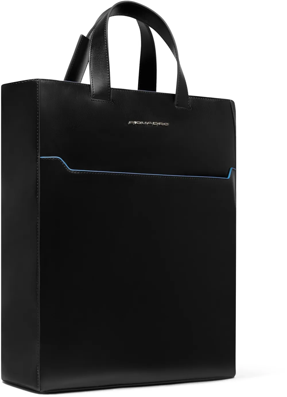 Деловая сумка женская Piquadro Blue Square BD6679B2/N с отделением для ноутбука черный натур.кожа