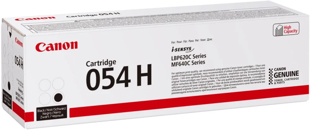 Картридж лазерный Canon 054HBK 3028C002 черный бар.в компл. (3100стр.) для Canon MF645Cx/MF643Cdw/MF641Cw/LBP623Cdw/621Cw