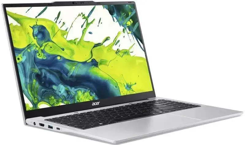 Ноутбук/ ACER Aspire Lite AL15-45P-R1UJ 15.6"(1920x1080 (матовый) IPS)/AMD Ryzen 7 5825U(2Ghz)/16384Mb/512PCISSDGb/noDVD/Int:AMD Vega/Cam/BT/WiFi/50WHr/war 1y/1.5kg/Iron/NoOS