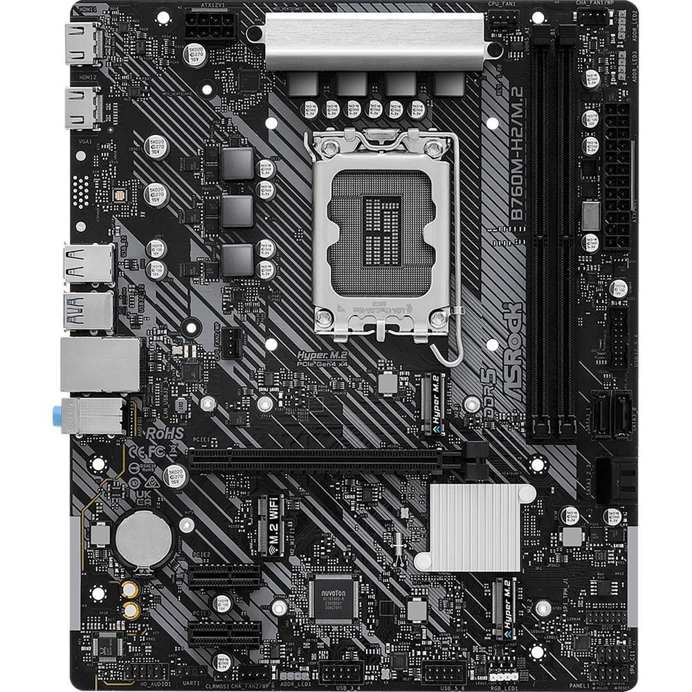 ASROCK B760M-H2/M.2, LGA 1700, Intel B760, mATX, Ret
