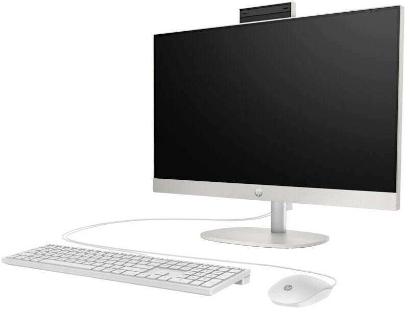 Моноблок HP 24-cr0071ci 23.8" Full HD i7 1355U (1.7) 16Gb SSD1Tb Iris Xe без ОС GbitEth WiFi BT 90W клавиатура мышь Cam белый 1920x1080