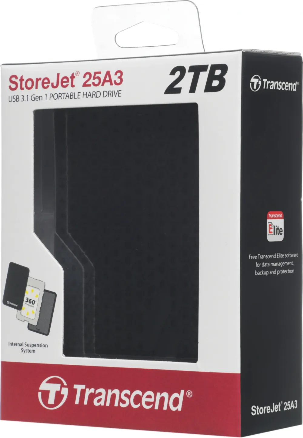 Жесткий диск Transcend USB3.0 2TB TS2TSJ25A3K StoreJet 25A3 2.5" черный