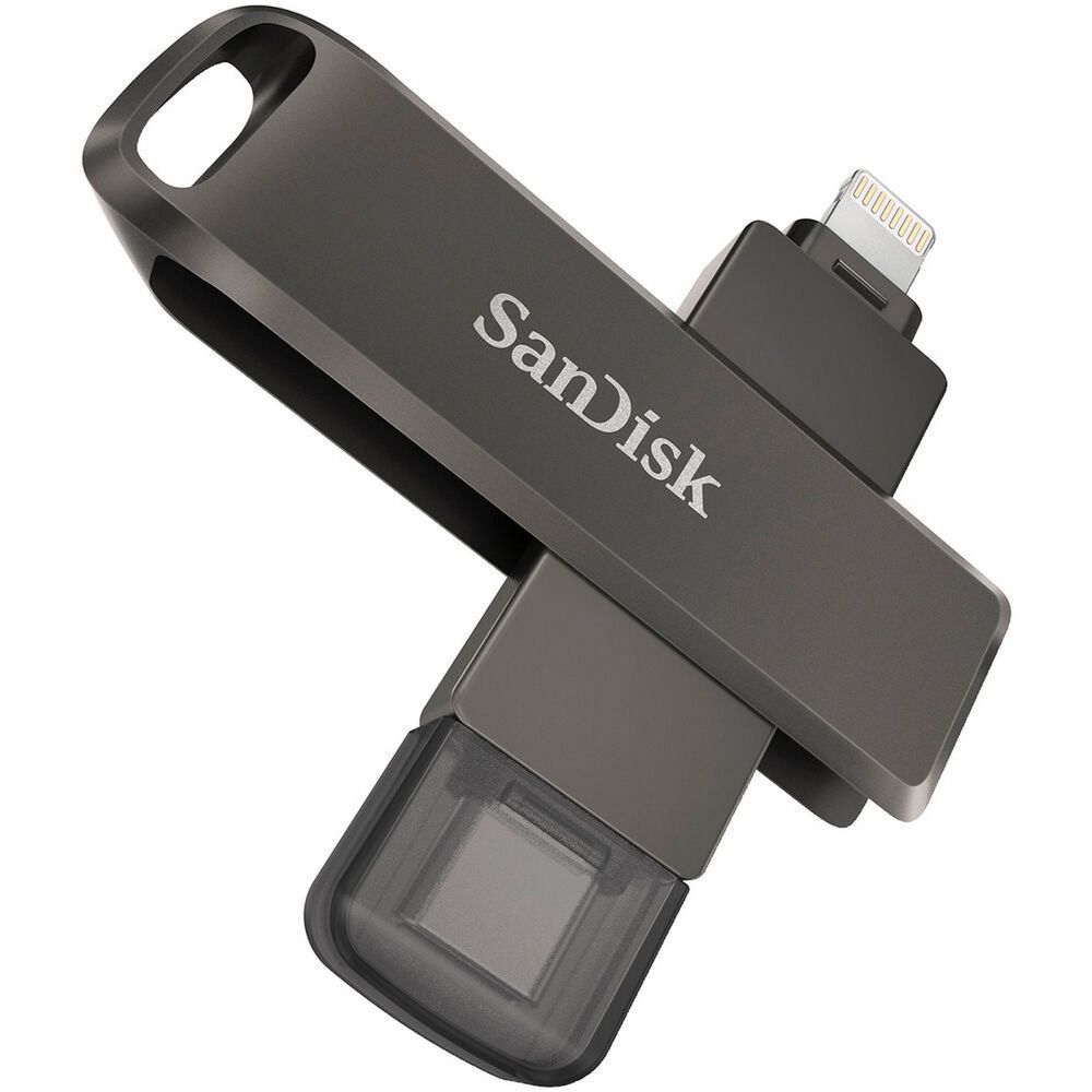 USB накопитель SanDisk iXpand Flash Drive Luxe 128GB - USB-C + Lightning - for iPhone, iPad, Mac USB Type-C devices including Android