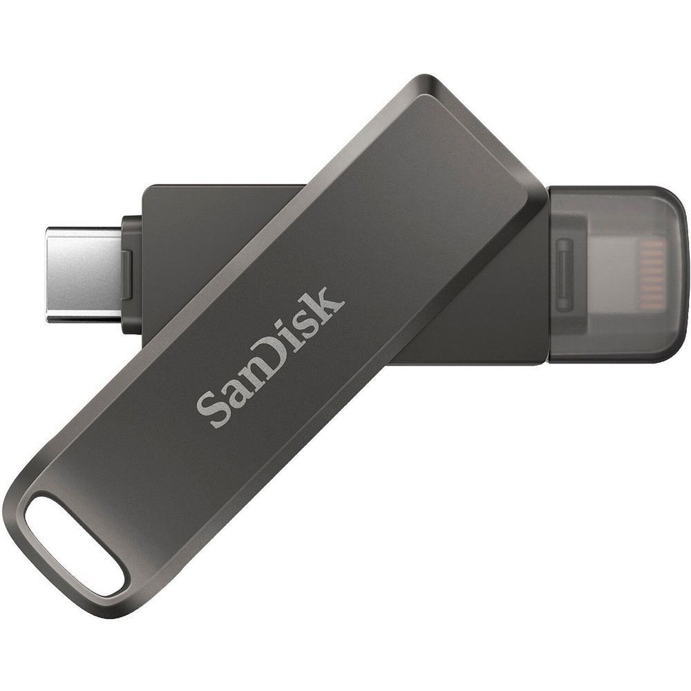 USB накопитель SanDisk iXpand Flash Drive Luxe 128GB - USB-C + Lightning - for iPhone, iPad, Mac USB Type-C devices including Android