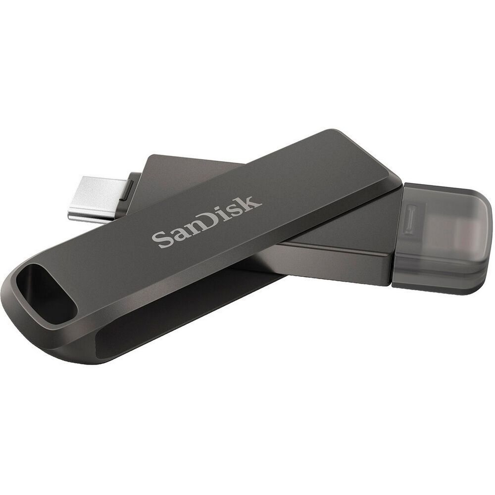 USB накопитель SanDisk iXpand Flash Drive Luxe 128GB - USB-C + Lightning - for iPhone, iPad, Mac USB Type-C devices including Android