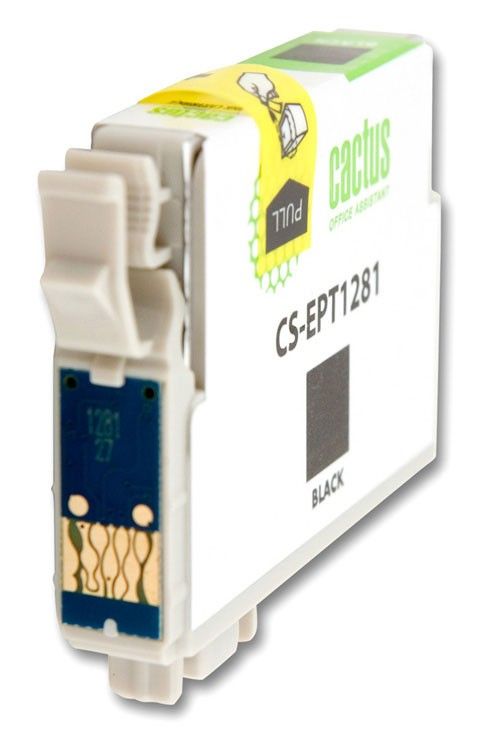 Картридж струйный Cactus CS-EPT1285 T1285 черный/голубой/пурпурный/желтый набор (31мл) для Epson Stylus SX125/SX425W/SX420W/S22/Office BX305F/BX305FW с чипом