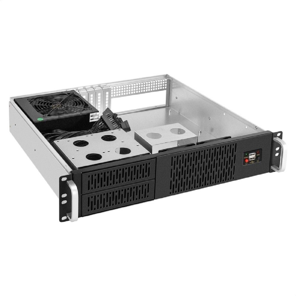 Exegate EX299978RUS Серверный корпус ExeGate Pro 2U400-02 <RM 19", высота 2U, глубина 400, БП 700PAS, USB>