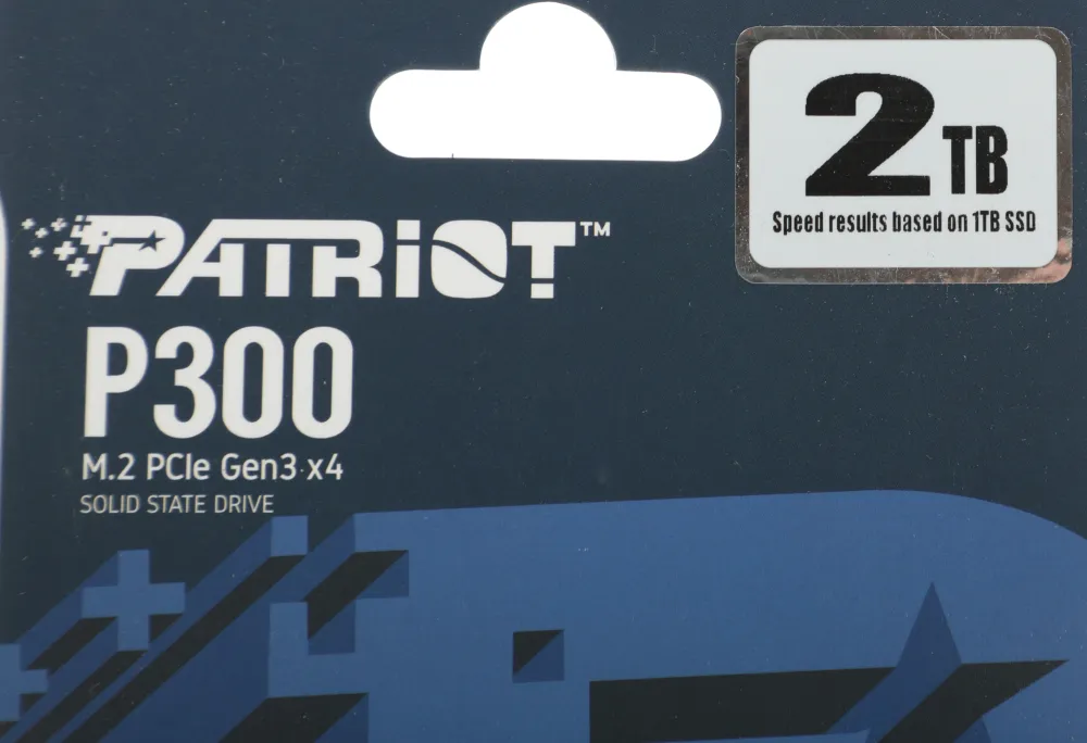 Твердотельный накопитель Patriot SSD P300 2TB M.2 2280 NVMe PCIe 3.0 x4 R2100/W1650 TBW 960TB 3D NAND