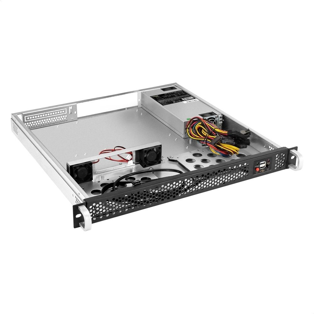 Exegate EX297138RUS Серверный корпус ExeGate Pro 1U430-02 <RM 19", высота 1U, глубина 430, БП 1U-1000ADS, USB>
