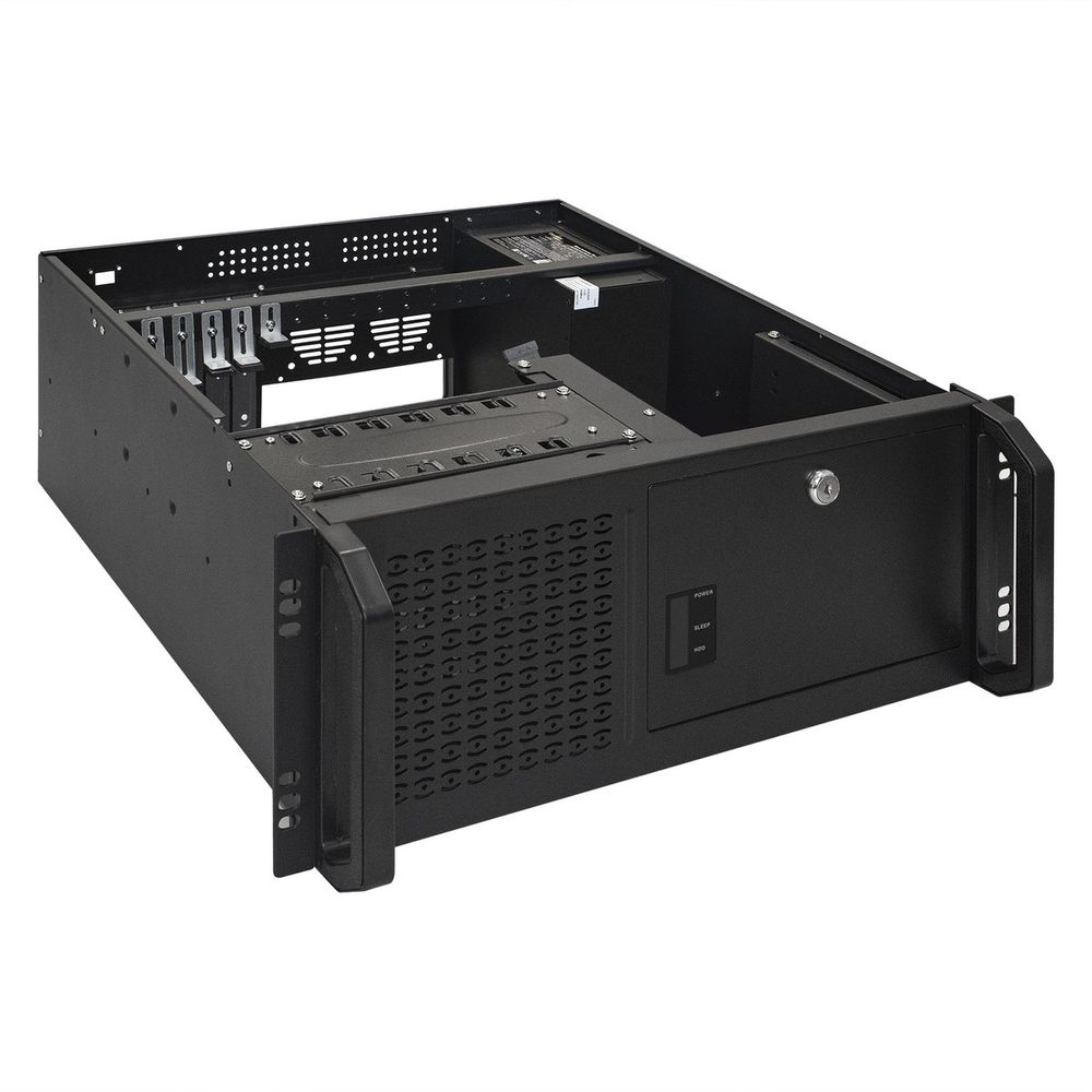 Exegate EX300067RUS Серверный корпус ExeGate Pro 4U450-16/4U4019S <RM 19", высота 4U, глубина 450, БП 800PAS, USB>