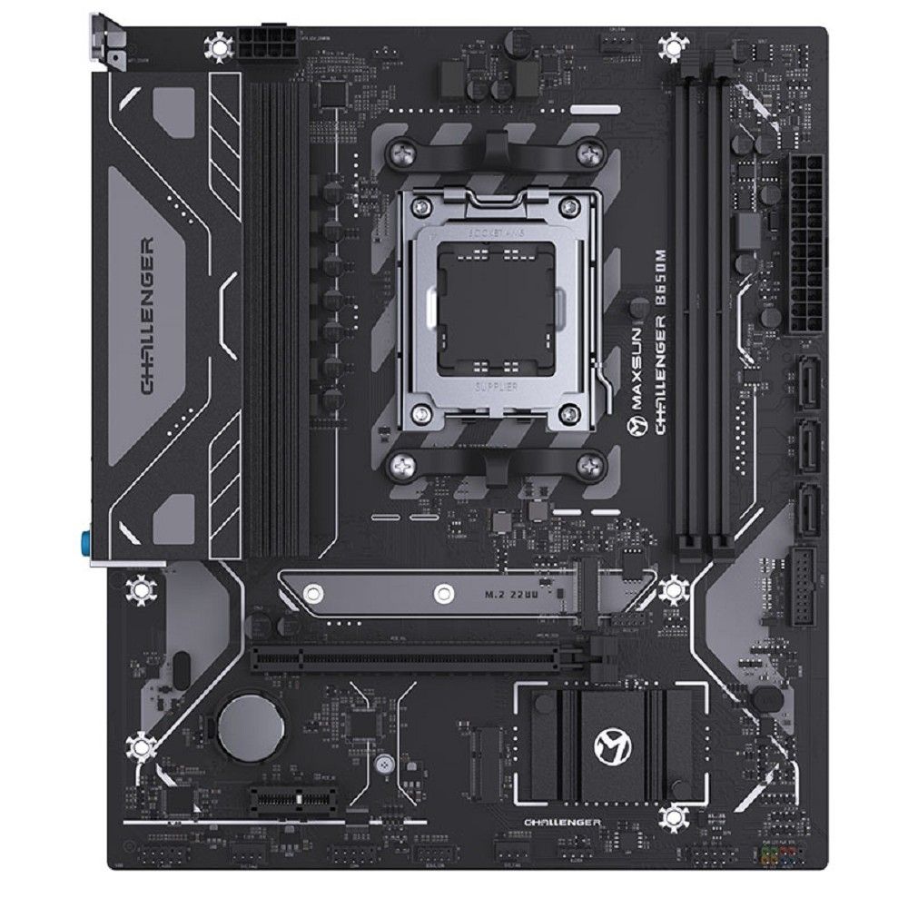 MAXSUN MS-Challenger B650M (Socket AM5, mATX, 2*DDR5, HDMI/DP, 4*SATA3, 1*M.2, 1*PCIEx16/1*PCIEx1, 2*USB2.0, 4*USB 3.2 Gen1, LAN 1*1G, RTL)