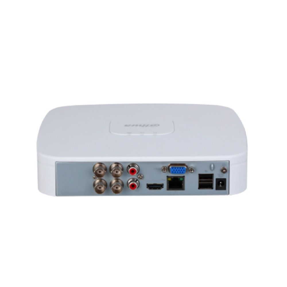 DAHUA DH-XVR5104C-I3/T 4-канальный HDCVI-видеорегистратор с FR  HDCVI, AHD, TVI, IP, CVBS; ; IP-каналы: до 6 каналов до 6Мп;  1 SATA III до 16Тбайт; видеоаналитика:  1 HDMI, 1 VGA; 