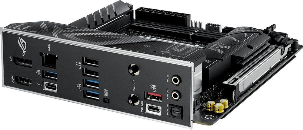 Материнская плата Asus ROG STRIX B860-I GAMING WIFI Soc-1851 Intel B860 2xDDR5 mini-ITX AC`97 8ch(7.1) 2.5Gg RAID+HDMI+DP