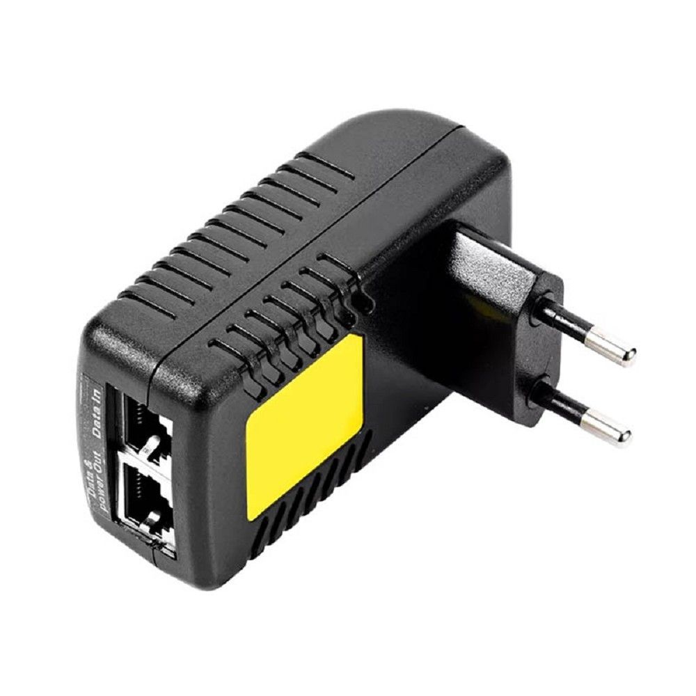 ORIENT SAP-48POE, PoE инжектор питания 24 Вт, AC 100-240V/ DC 48V, 0.5A, вход: RJ45 LAN 10/100, выход: RJ45 PoE тип B (4/5+,7/, совместим с оборудованием PoE IEEE 802.3af, уст.в розетку (29968)