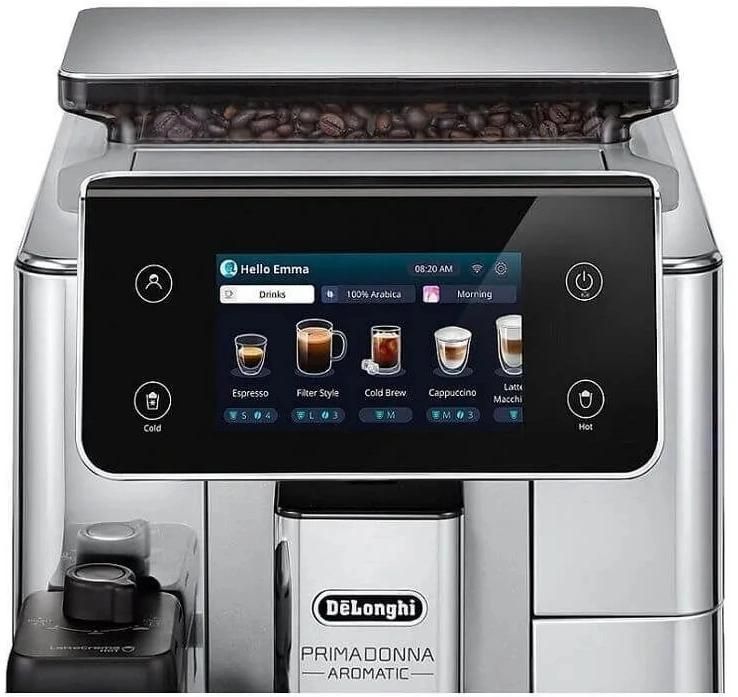 Кофемашина Delonghi ECAM630.55.SSM 1450Вт черный/серебристый