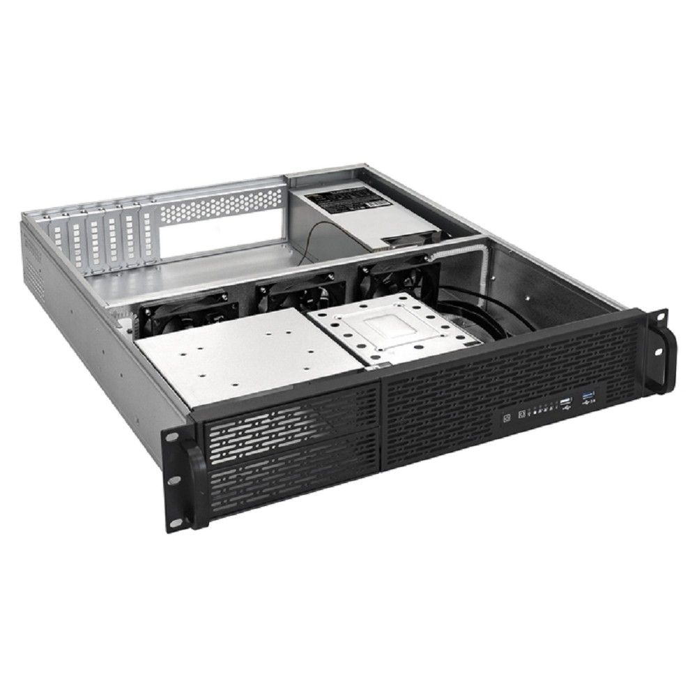 Exegate EX293932RUS Серверный корпус ExeGate Pro 2U550-06/2U2088 <RM 19", высота 2U, глубина 550, БП 2U-920ADS, USB+USB3.0>