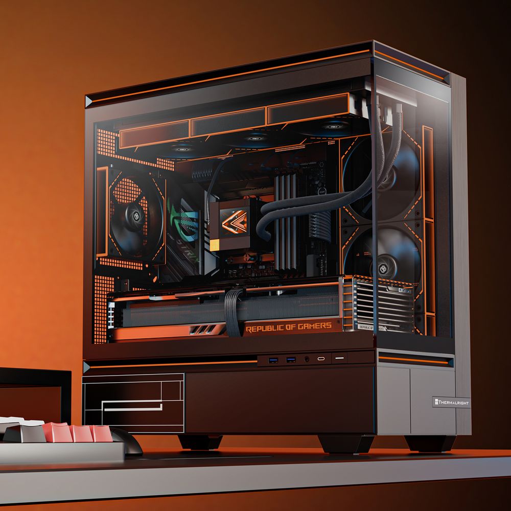 Корпус без блока питания/ Case Thermalright M10, Mini-Tower, TG, ARGB, no fans, 2xUSB-A 3.0, 1xUSB Type-C, mATX, mITX Black